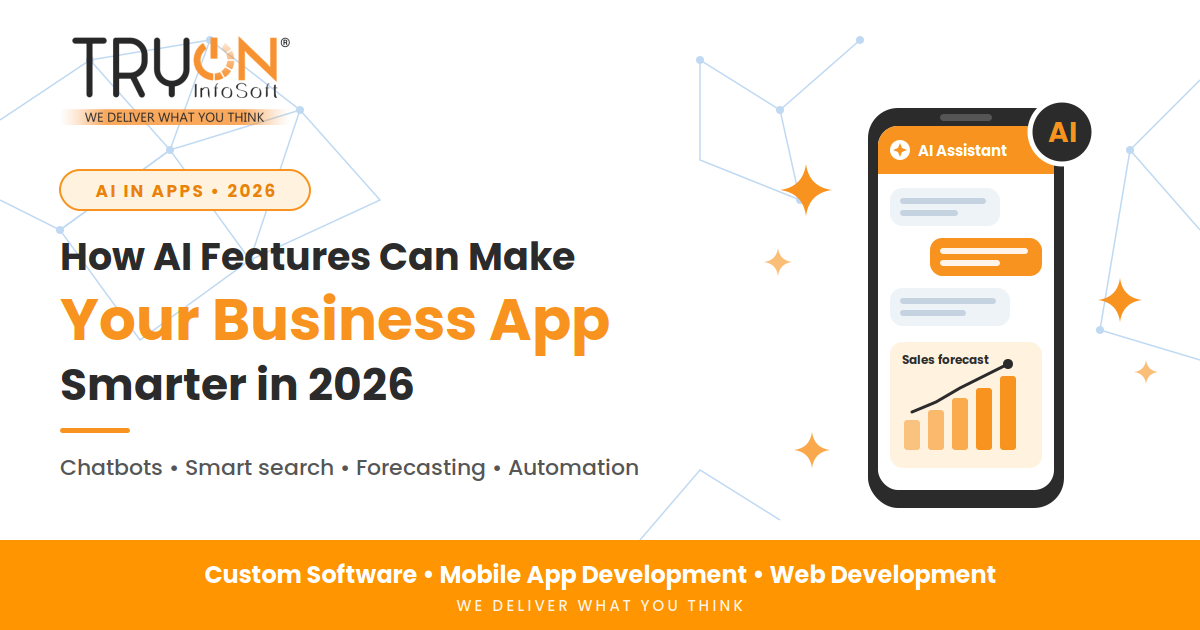 How AI Features Can Make Your Business App Smarter in 2026 - Tryon Infosoft